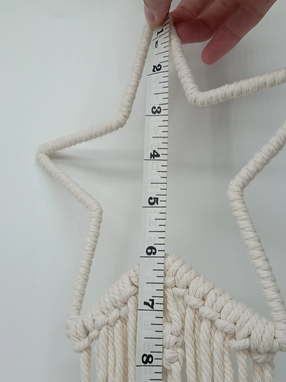 Artisan Star Macramé Wall Hanging - Cream